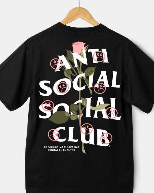 Playera AntiSocialClub X Junior H - Flores